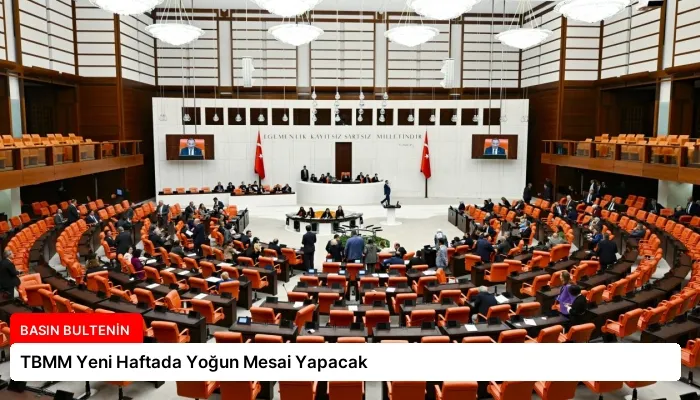 TBMM Yeni Haftada Yoğun Mesai Yapacak
