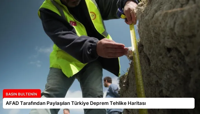 AFAD Tarafından Paylaşılan Türkiye Deprem Tehlike Haritası