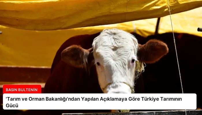 ‘Tarım ve Orman Bakanlığı’ndan Yapılan Açıklamaya Göre Türkiye Tarımının Gücü