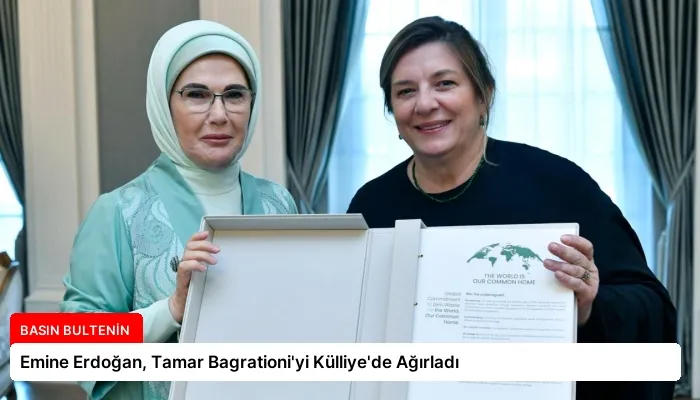 Emine Erdoğan, Tamar Bagrationi’yi Külliye’de Ağırladı