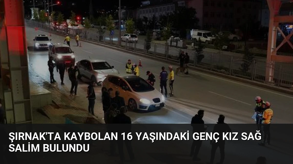 Şırnak’ta Kaybolan 16 Yaşındaki Genç Kız Sağ Salim Bulundu