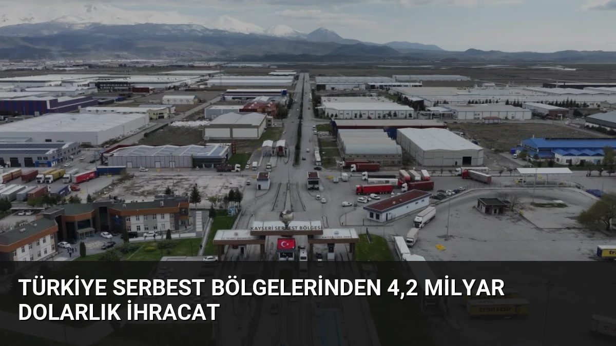 Türkiye Serbest Bölgelerinden 4,2 Milyar Dolarlık İhracat