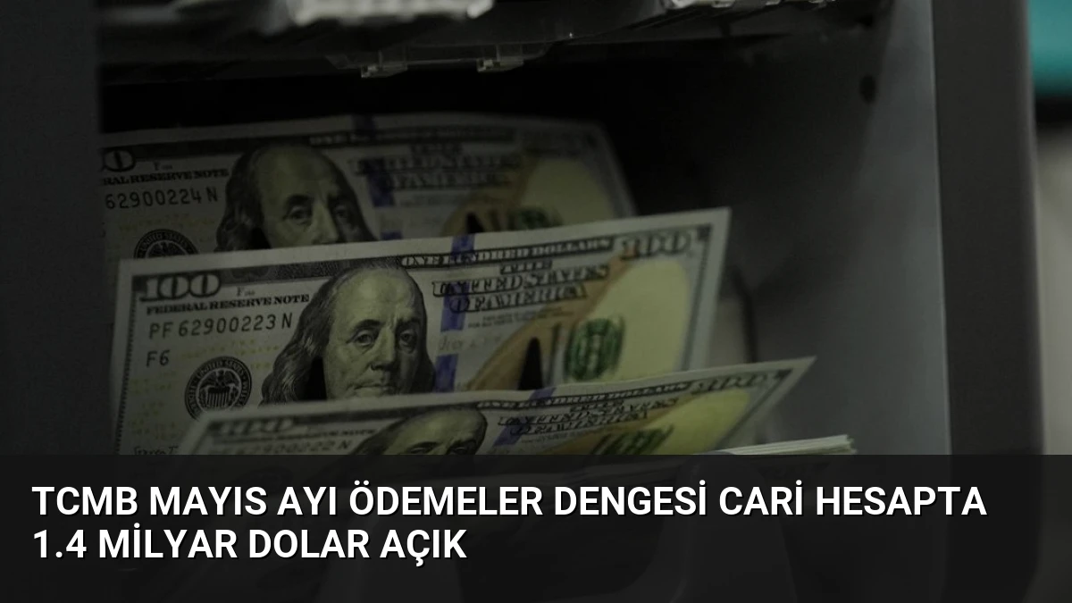 TCMB Mayıs Ayı Ödemeler Dengesi Cari Hesapta 1.4 Milyar Dolar Açık