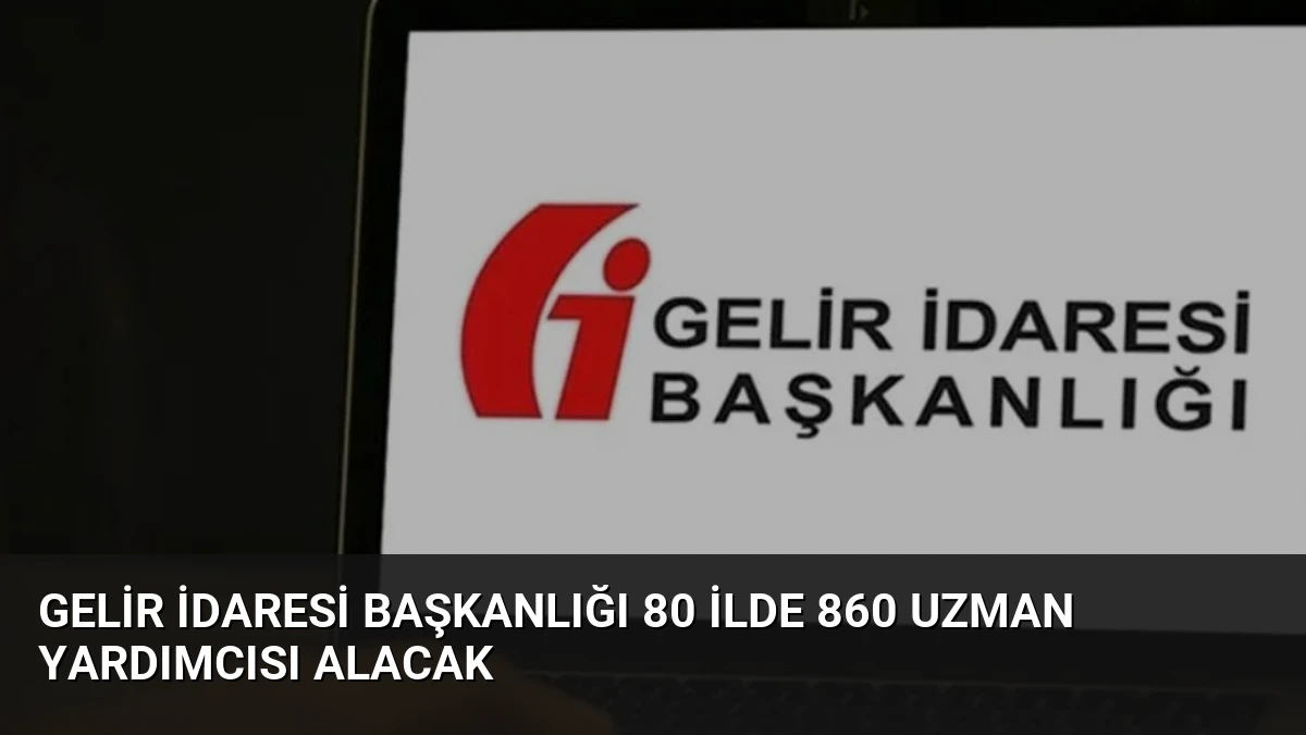 Gelir İdaresi Başkanlığı 80 İlde 860 Uzman Yardımcısı Alacak