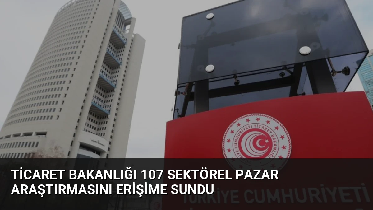 Ticaret Bakanlığı 107 Sektörel Pazar Araştırmasını Erişime Sundu