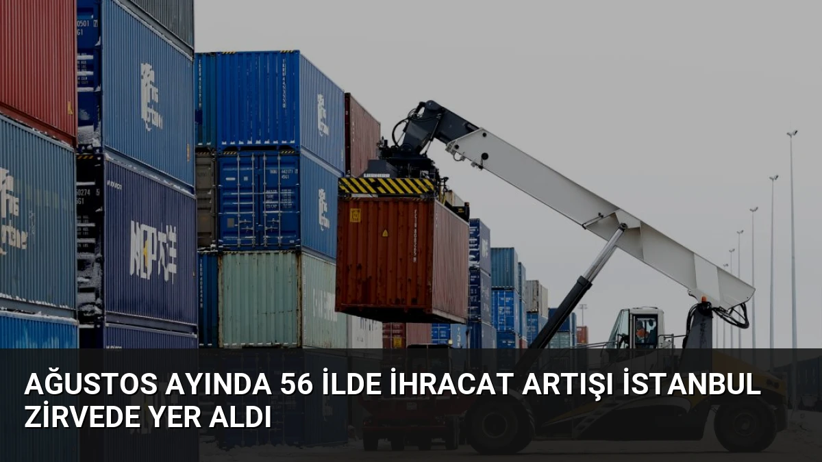 Ağustos Ayında 56 İlde İhracat Artışı İstanbul Zirvede Yer Aldı