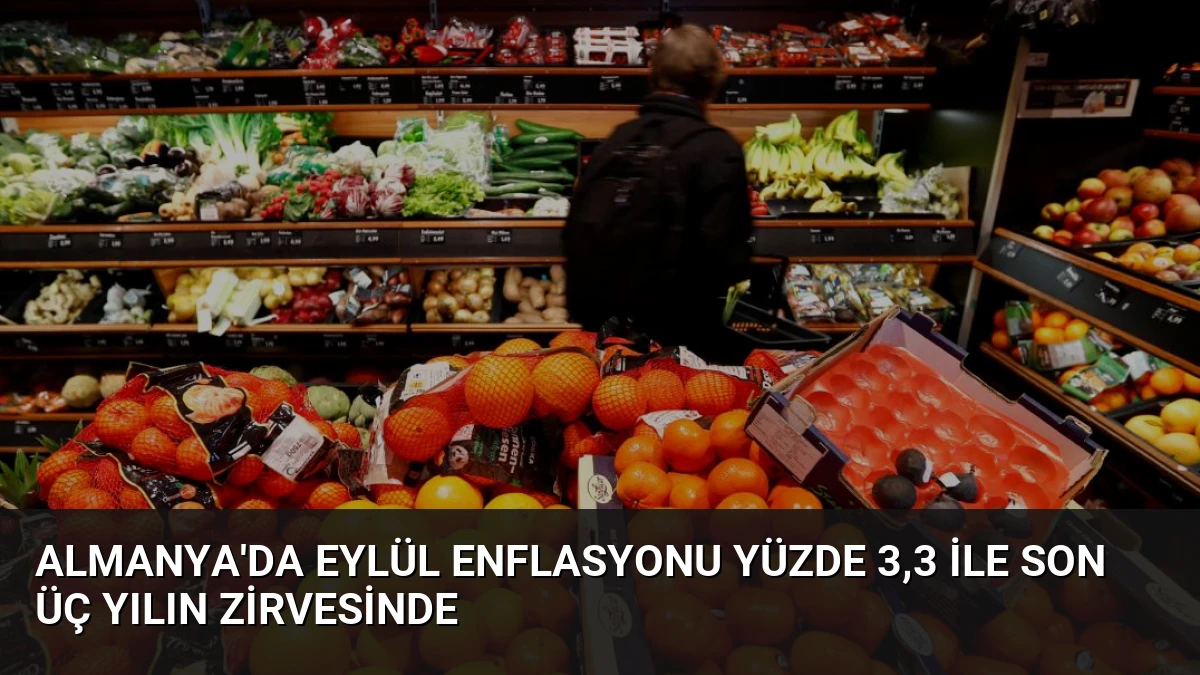 Almanya’da Eylül Enflasyonu Yüzde 3,3 ile Son Üç Yılın Zirvesinde