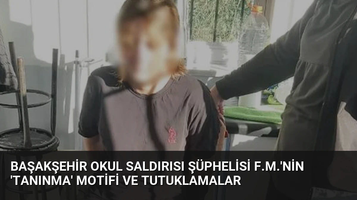 Başakşehir Okul Saldırısı Şüphelisi F.M.’nin ‘Tanınma’ Motifi ve Tutuklamalar