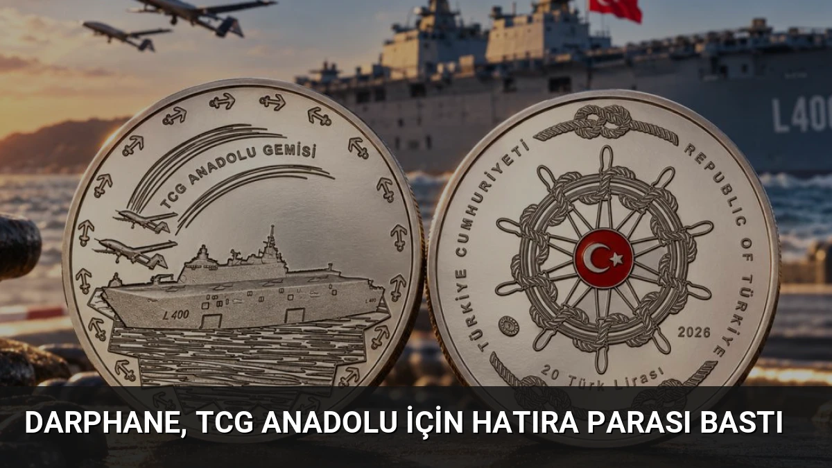 Darphane, TCG Anadolu için hatıra parası bastı