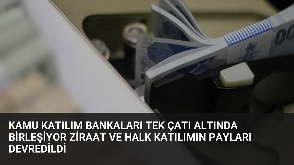 Kamu Katılım Bankaları Tek Çatı Altında Birleşiyor Ziraat ve Halk Katılımın Payları Devredildi