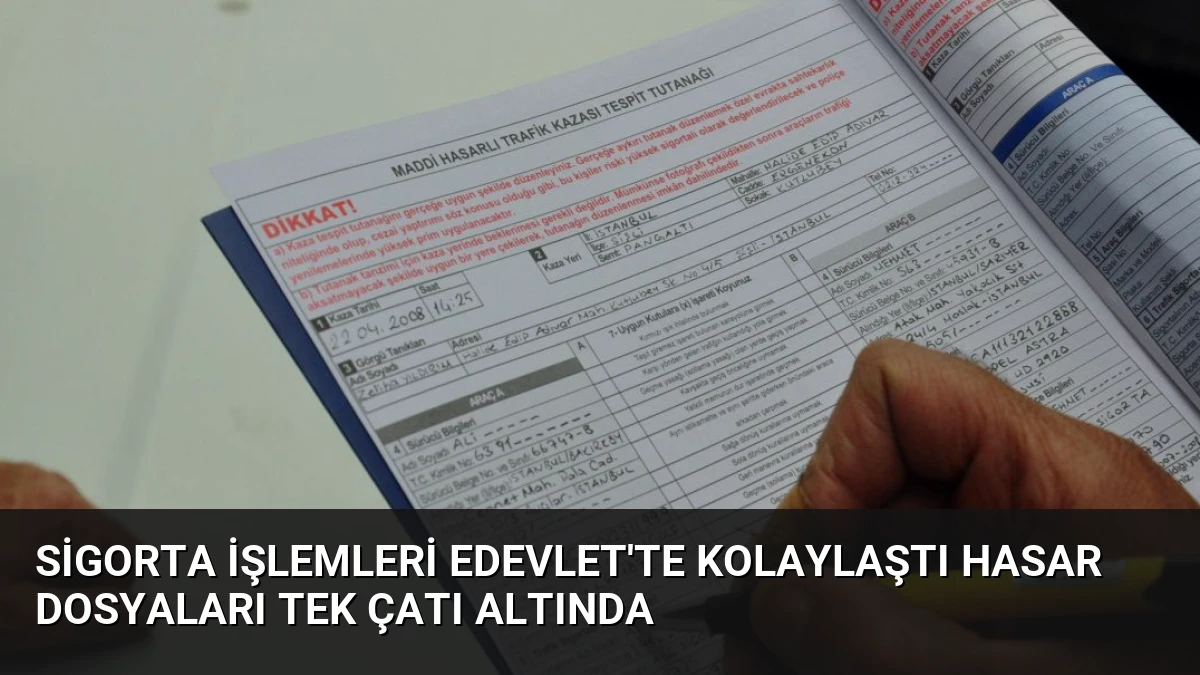Sigorta İşlemleri eDevlet’te Kolaylaştı Hasar Dosyaları Tek Çatı Altında